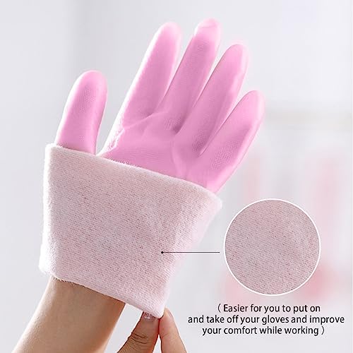 KAQ Dishwashing Cleaning Gloves 3 Pairs Reusable