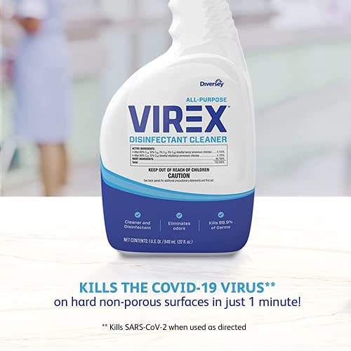 VIREX Diversey CBD540540 All Purpose Disinfectant Cleaner - 32 Ounce Pack of 4
