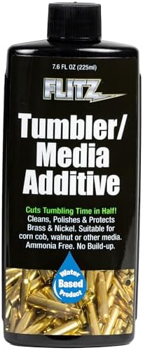 Flitz Tumbler Media Additive - 76oz Brass Cleaner for Ammo Copper All Metals