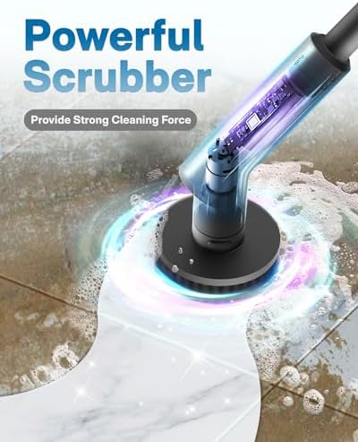 HOTO Electric Spin Scrubber with 6 Brush Heads
