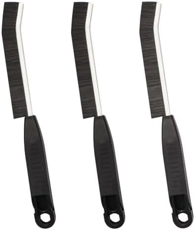 3PCS Dark Black Crevice Cleaning Brush Set 1