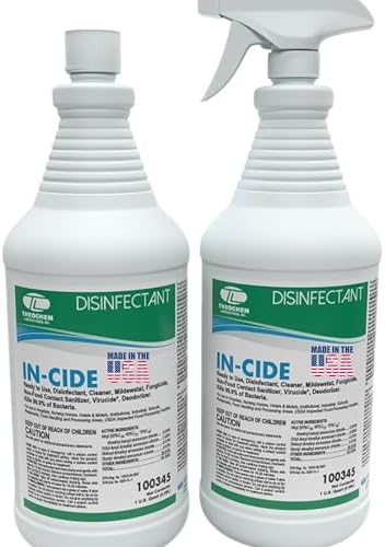 Theochem In-Cide Disinfectant Spray 32 oz 2 Pack 1