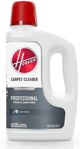 Hoover Prime Professional Carpet Cleaner Solution 50 Oz Ocean Breeze