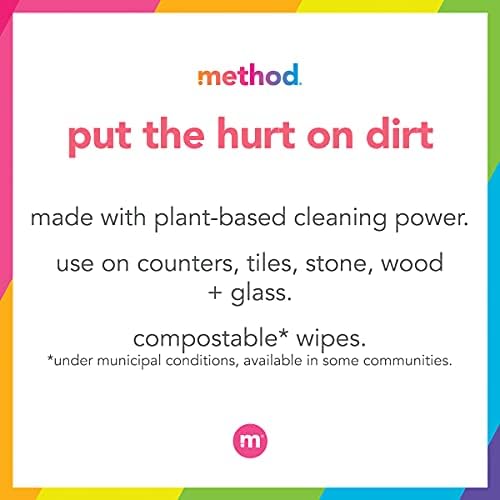 Method All-Purpose Wipes French Lavender 70 Count Pack of 3 1