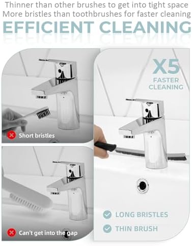 SXhyf Hard Bristle Crevice Cleaning Brush - Multi-Use Durable Non-Slip
