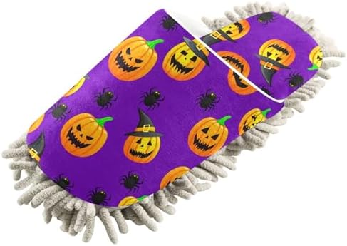 Burbuja Halloween Pumpkin Mop Slippers for Women Men