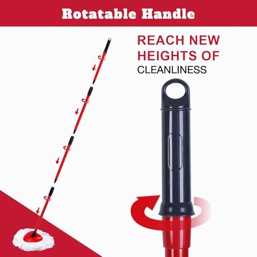4 Pack Spin Mop Heads Compatible with Oceda EasyWring 1-Tank System
