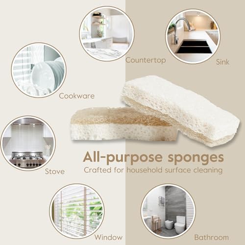 Grove Co Natural Coconut Scrubber Sponges 6 Pack