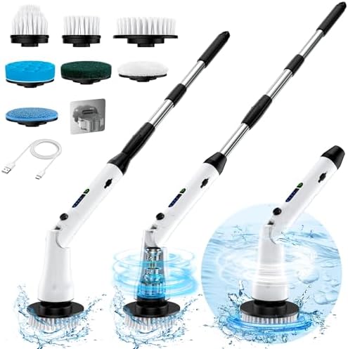 Mebotem Electric Spin Scrubber with 7 Brush Heads