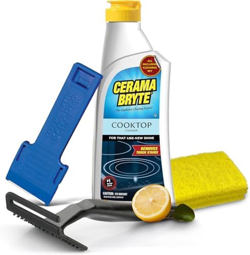 Cerama Bryte Glass Cooktop Cleaner Combo Kit - 6 Piece