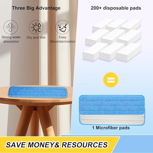 18 Inch Reusable Microfiber Mop Heads 5 Pack