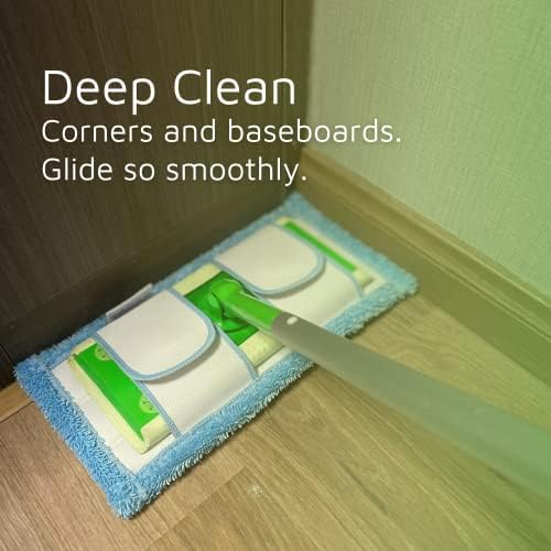 F Flammi Reusable Mop Pad for Swiffer Sweeper Mop 125 Inch 4 Pack