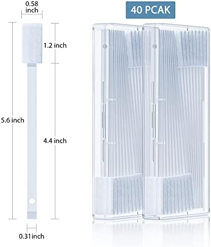 40Pcs Disposable Crevice Cleaning Brushes Set for Small Spaces