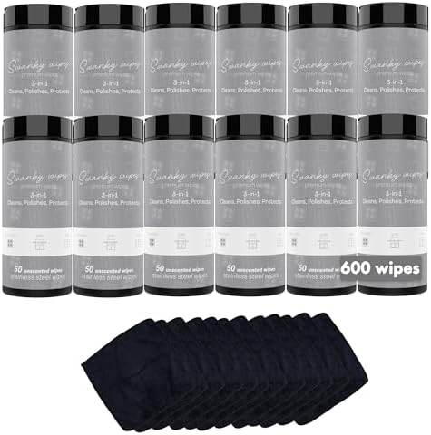 Swanky Stainless Steel Cleaner Wipes - 600 Count 1