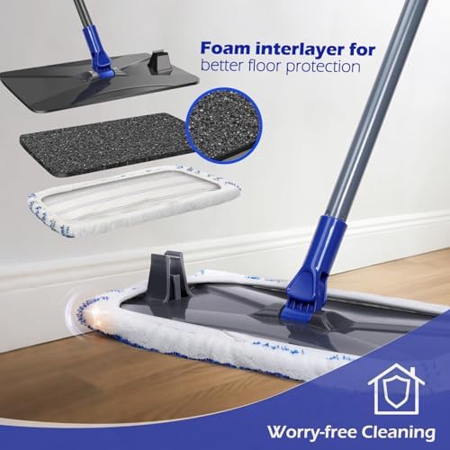 Masthome Microfiber Mop with 5 Pads and Scraper