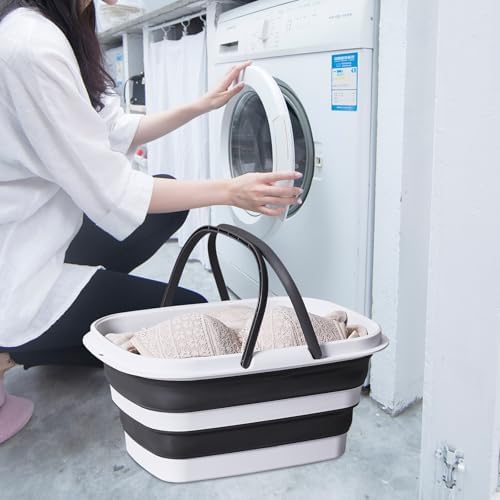 Timeglaxy 21 Gal Collapsible Mop Bucket with Handle