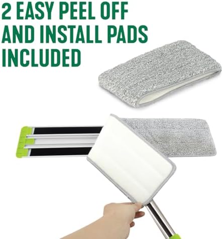 Pine-Sol Flat Microfiber Mop - Wet Dry with 2 Reusable Pads