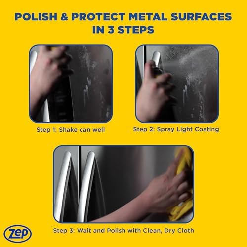 Zep Stainless Steel Cleaner and Polish 14 oz Case of 12
