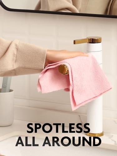 Fantasticlean Microfiber Cleaning Cloth Roll - 40 Pack Pink