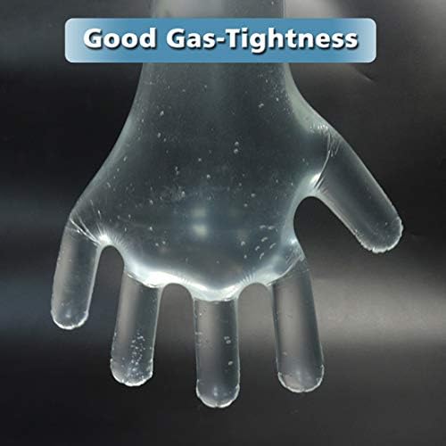 50Pcs WHUASINTA Disposable Plastic Gloves Full Arm 355inch for Veterinary Use