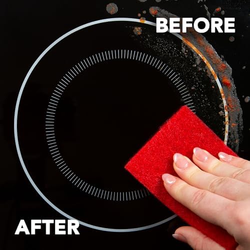Weiman Cooktop Cleaner with Scrubbing Pads - 10 Oz Heavy Duty Polish