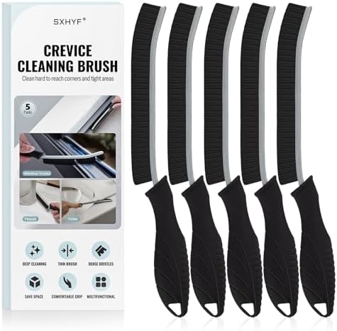 SXhyf Cleaning Brush - Hard Bristle Crevice Cleaner Multifunctional Gap Brush for Kitchen and Bathroom