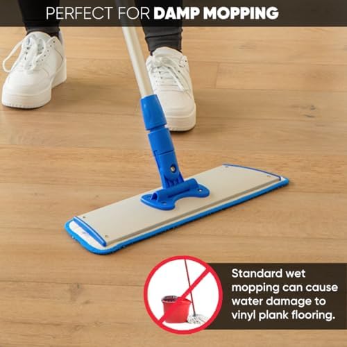 18 Microfiber Vinyl Plank Floor Mop - Heavy Duty Reusable