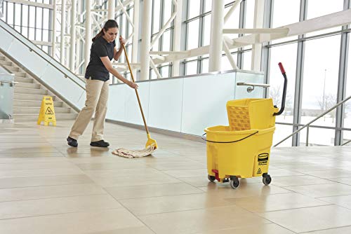 Rubbermaid 35Qt WaveBrake 20 Mopping Bucket with Foot Pedal Drain 1