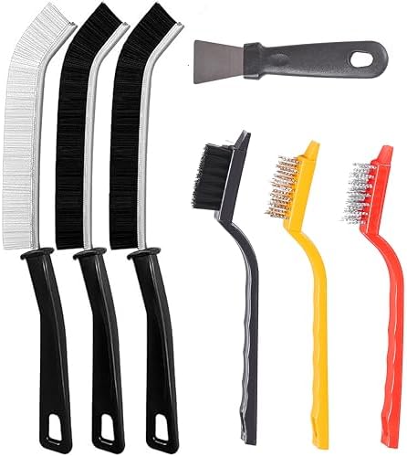 7Pcs Crevice Cleaning Brush Set for Narrow Spaces