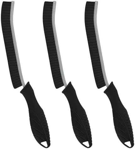 FOOGWEE Hard Bristle Crevice Cleaning Brush - 3 Black