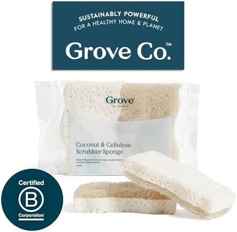 Grove Co Natural Coconut Scrubber Sponges 6 Pack