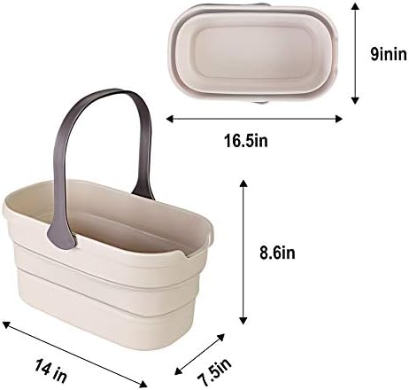 Eyliden 10L Collapsible Bucket with Non-Slip Handle