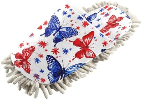 Zhirexin Butterfly Mop Slippers for House Cleaning
