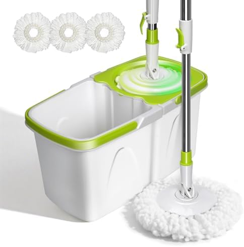 Masthome Spin Mop and Bucket Set with Wringer