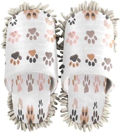 Zhirexin Colorful Cat Paws Cleaning Slippers 1