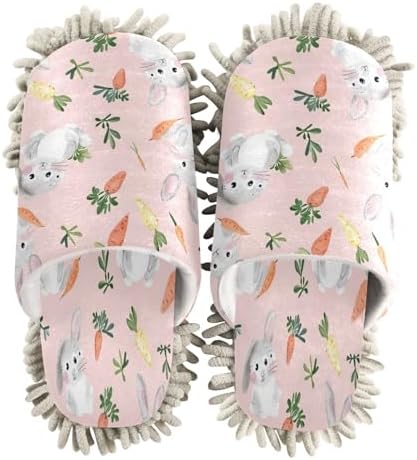 Zhirexin Bunny Carrot Cleaning Slippers