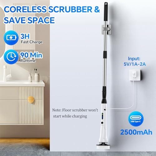 Mebotem Electric Spin Scrubber with 7 Brush Heads