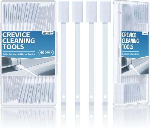 40Pcs Disposable Crevice Cleaning Brushes Set for Small Spaces