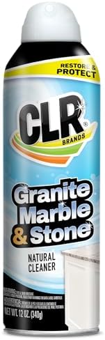 CLR Stone Cleaner - 12 Ounce Spray Can for Granite Marble and Tile