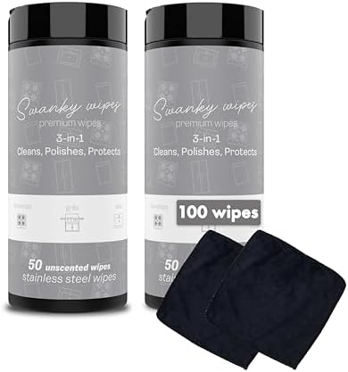 Swanky Stainless Steel Cleaner Wipes - 100 Count