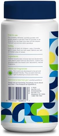 Pet Life Unlimited Carpet Refresher Deodorizer Powder - Pet Safe Juniper Leaf Scent 16oz Pack of 3