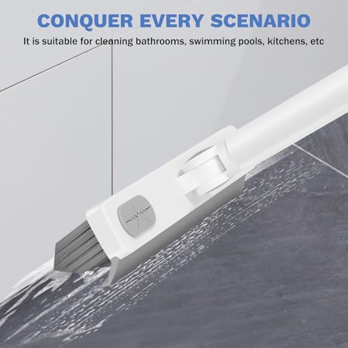 SetSail V-Shaped Grout Cleaner Brush with Adjustable Handle