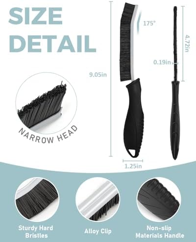 SXhyf Cleaning Brush - Hard Bristle Crevice Cleaner Multifunctional Gap Brush for Kitchen and Bathroom