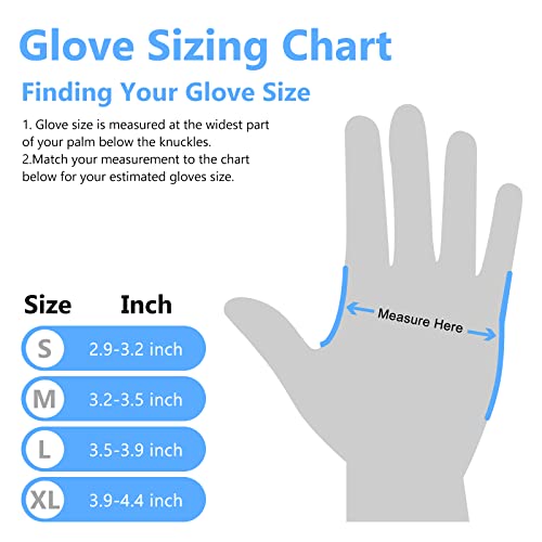 Squish Disposable Vinyl Gloves Pack of 100 Blue X-Large