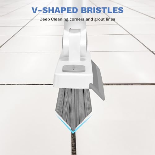 SetSail V-Shaped Grout Cleaner Brush with Adjustable Handle