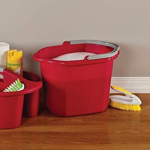 Sterilite Dual Spout Mopping Pail - Classic RedTitanium