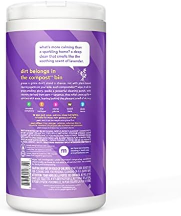 Method All-Purpose Wipes French Lavender 70 Count Pack of 3 1