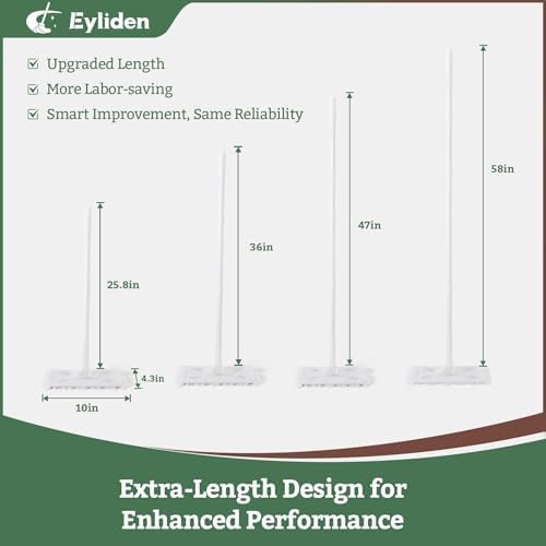 Eyliden Long Handle Dust Mop with 36 Refills