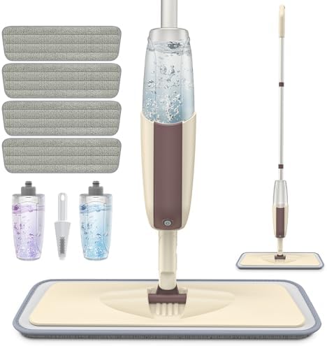 HOMTOYOU Spray Mop for Multi-Surface Cleaning 1