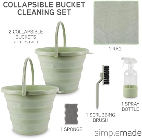 SIMPLEMADE Collapsible Bucket Cleaning Set